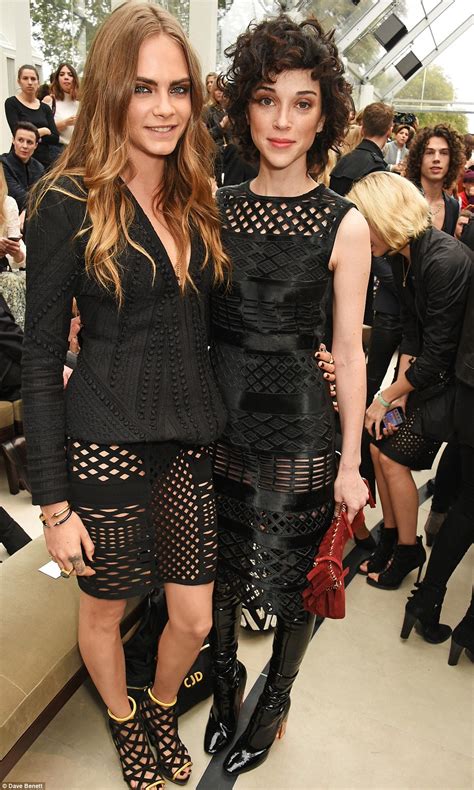 cara delevingne st vincent burberry|Cara Delevingne and St. Vincent look loved.